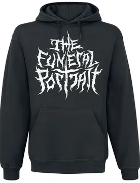 Kapuzenpullover - Metal Logo - S bis 4XL - für Männer - Größe M - schwarz - EMP exklusives Merchandise! - Männer - male - The Funeral Portrait - FashionsVida