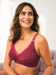Form-BH Stütz-Kreuz - Bordeaux - female - Size: 80B