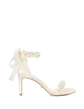 Women's Wide Fit 'Moonstruck' Sandals in White Size: 5 - White - Size: 5 - Dune london - FashionsVida