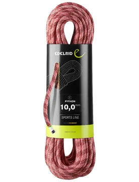Corde - Python 10,0mm red - Taille 60 m - Rouge - Edelrid - FashionsVida