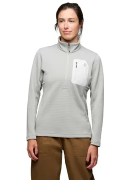 Sweat à Demi-zip Diverge Pewter M - Black diamond - FashionsVida