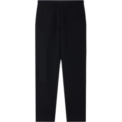 Pantalón de traje de hombre en lana con trabillas