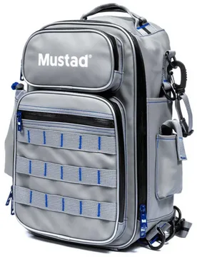 Game Time Sling Backpack Grey / Blue One Size unisex - Mustad - FashionsVida