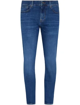 Vaqueros de hombre slim de tiro medio en color - 7 For All Mankind - FashionsVida
