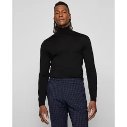 Jersey de hombre slim fit de cuello vuelto