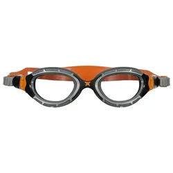Predator Flex Reactor Swimming Goggles Grey Orange Regular Men,Women