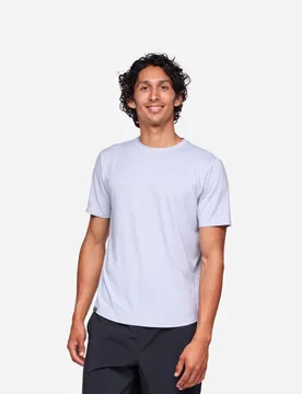 Men's Essential T-Shirt in Gull Htr, Size 2XL - HOKA - FashionsVida