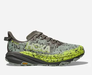 Men's Speedgoat 6 GORE-TEX Trail Shoes in Slate/Aloe Vera, Size 7