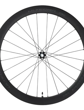 Ruota Anteriore Da Strada Ultegra R8170 C50 Cl Disc Carbon Tubeless Black - Shimano - FashionsVida