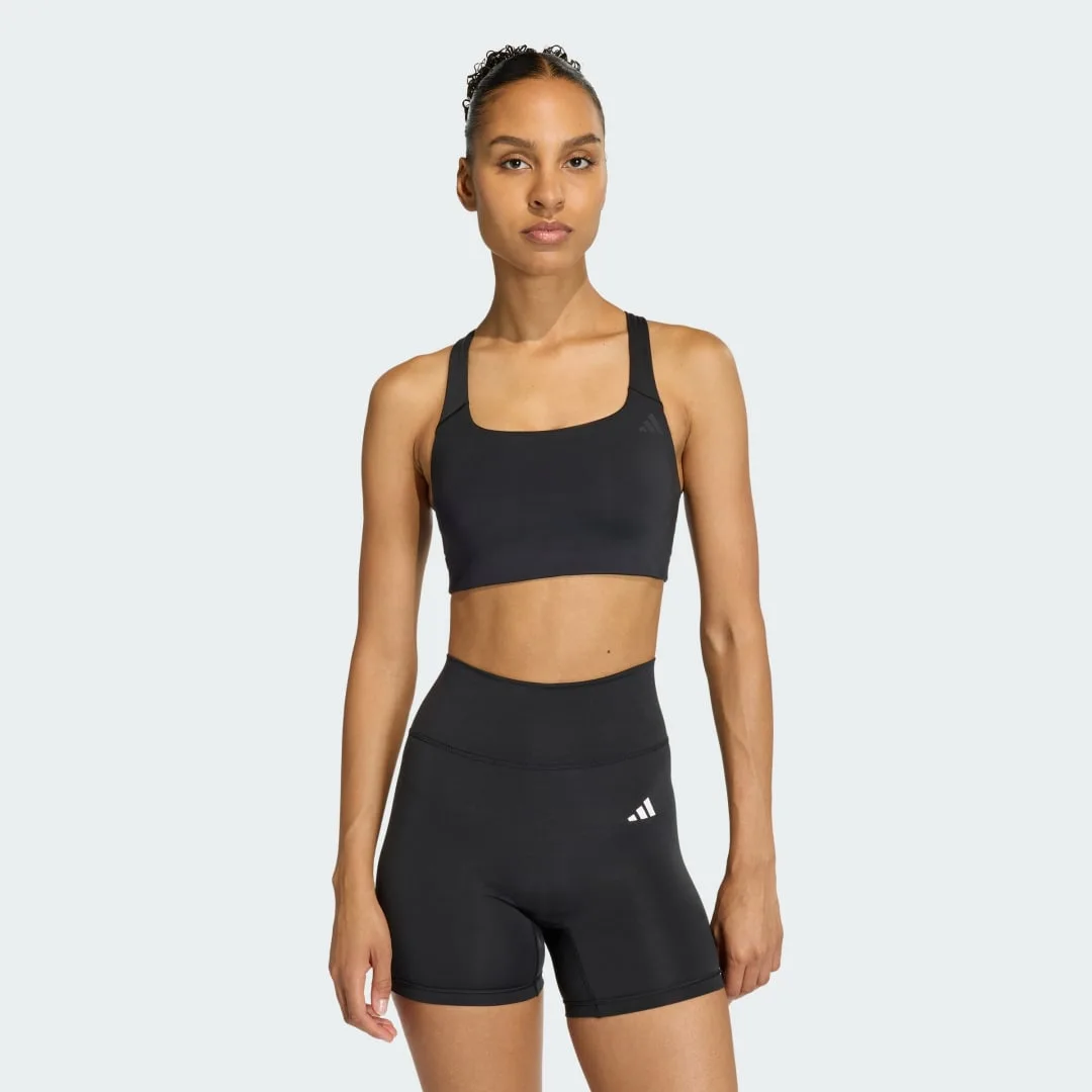 Reggiseno Optime Workout Medium Support XS Black - Adidas - FashionsVida