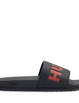 Hugo Mens Match It Sliders In Black - Size Uk 2.5 - Hugo Boss - FashionsVida