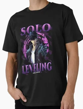 Solo Leveling - Sung Jinwoo Anime Gift t shirt 100% cotton printed Graphic Clothes Y2K clothes Cartoon Tee All size Tops S-6XL - Aliexpress - FashionsVida