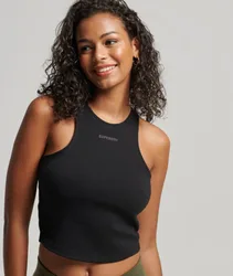 Superdry Damen Code Tech Racer-trägershirt Schwarz - Größe: 44