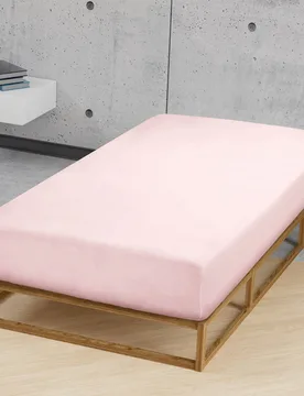 Feinjersey-Spannbetttuch rose, 1x 90x190 cm - 100x200 cm - Biberna - FashionsVida