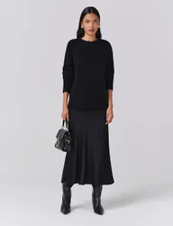 Wool Rich Crew Neck Jumper Black female