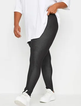Women's Jersey Jeggings Pants in Black Size: 20 - Black - Size: 20 - Yours - FashionsVida