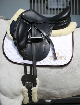 Lammfell Kurzgurt schwarz-natur 75 cm - Kentucky Horsewear - FashionsVida