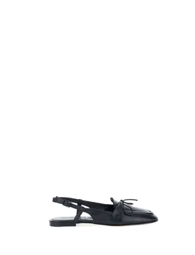 Mocassini slingback pelle NERO 38.5 - POMME D'OR - FashionsVida