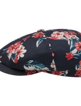 Hatteras Flowlin Flat Cap by - navy - Female - Size: M (56-57 cm) - Stetson - FashionsVida
