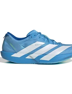 Adizero Adios 9 Running Shoes Blue Burst / Ftwr White / Lime Burst UK 6.5 Women - Adidas - FashionsVida