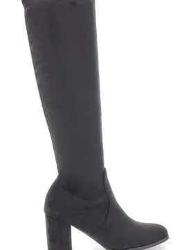 Stivali neri al ginocchio con tacco largo 8002 37 - LE HAVRE PARIS - FashionsVida