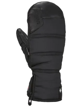 Moufles chaudes en PrimaLoft® - - Lady Super Soft Heated Mitten Black en Cuir - Taille XL - Noir - Snowlife - FashionsVida