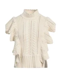 Rollkragenpullover Damen Elfenbein S Damen