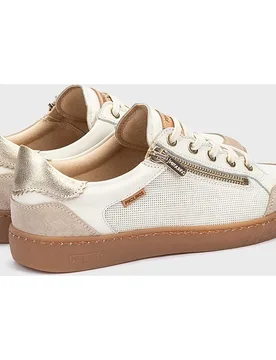 Zapatillas de mujer de piel con plantilla memory foam extraíble en color - Pikolinos - FashionsVida