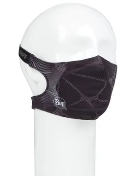 Adult 1 Pack Filter Mask Face Cover with 5 Replacement Filters Ape-x Black One Size - Black - Size: One Size - Buff - FashionsVida