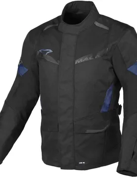 Giacca Moto Vaulture Nero Blu taglia L - Macna - FashionsVida