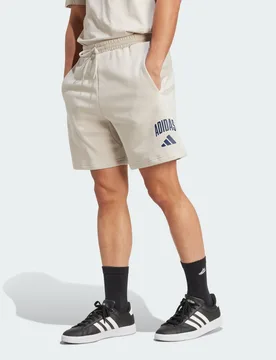 Mens Collegiate Short - Navy Cotton - Size Small - ADIDAS Sportswear - FashionsVida