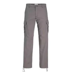 Mens Cargo Combat Trousers - Grey - Size 30w/32l