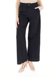 Pantalone in twill BLU NOTTE 46
