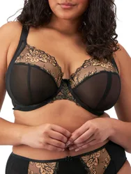 Womens Teagan Plunge Bra - Black Polyamide - Size 44f