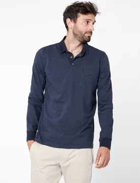 Polo de hombre jacquard microdibujo - Florentino - FashionsVida