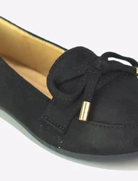 Kids Unisex Sara Slip On Shoes Junior Girls - Black - Size Uk 1 - Reveal - FashionsVida