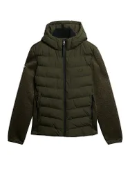 Strickjacke HOODED olive S herren