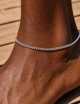 Vnox Stainless Steel Curb Chain Anklet for Men Women, Gold Silver Color Chunky Ankle Bracelet for Streetwear, 21-26cm Adjustable - Aliexpress - FashionsVida