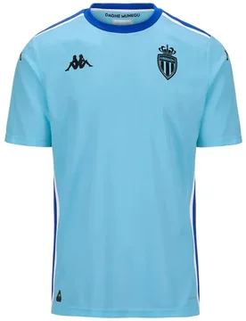 T-shirt à Manches Courtes Gardien De But Domicile As Monaco 24/25 Kombat Azure Sky / Blue Royal M - Kappa - FashionsVida