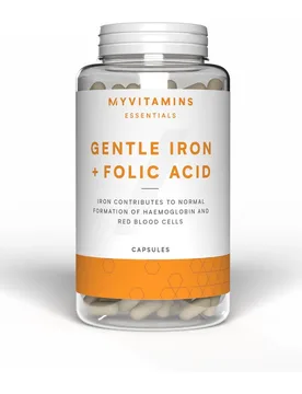 Gentle Iron Bisglycinate + Folic Acid - 90 Capsules, 90raciones - Myvitamins - FashionsVida