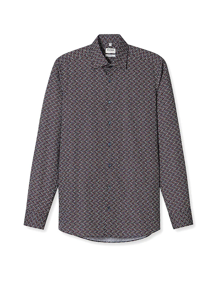 Camisa Slim Fit marrón 45 - Olymp Level Five - FashionsVida