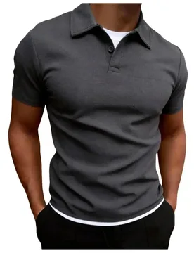 Summer POLO Shirt Men s Casual Short Sleeve Breathable T Shirts Gym Clothing Sports Polos Solid Color Lapel Tops Male Clothes - Aliexpress - FashionsVida