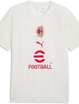 T-shirt à Manches Courtes Avant-match Ac Milan Warm Up Vapor Gray / Authentic Gold XL Homme - Puma - FashionsVida