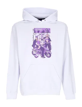 Felpa Leggera Cappuccio Uomo Gas Hoodie White - Octopus - FashionsVida