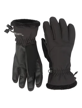 Escalade Womens Waterproof Softshell Ski Gloves - Black - Black - Size: M - Mountain Warehouse - FashionsVida