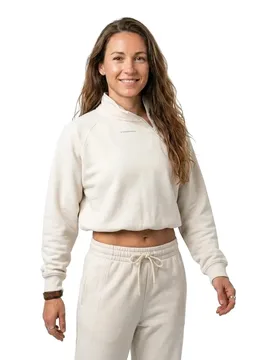 Sweat à Demi-zip Performance Fleece White / Summit White L - Under armour - FashionsVida