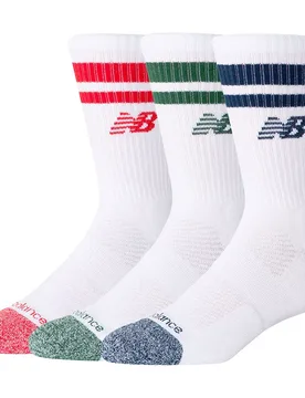Chaussettes Crew Active Lifestyle Striped Assorti Assorted 1 Colors EU 35-38 Homme - New Balance - FashionsVida