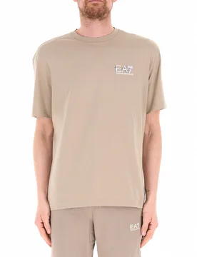 T-shirt in cotone BEIGE L - EA7 EMPORIO ARMANI - FashionsVida