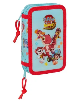 Trousse Paw Patrol Dino Rescue Double 29 Unités Multicolor One Size male - Safta - FashionsVida