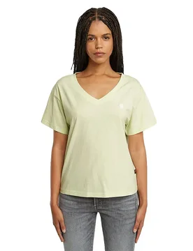 T-shirt à Manches Courtes Et Col En V Open Relaxed Bright Pistache S - G-Star - FashionsVida